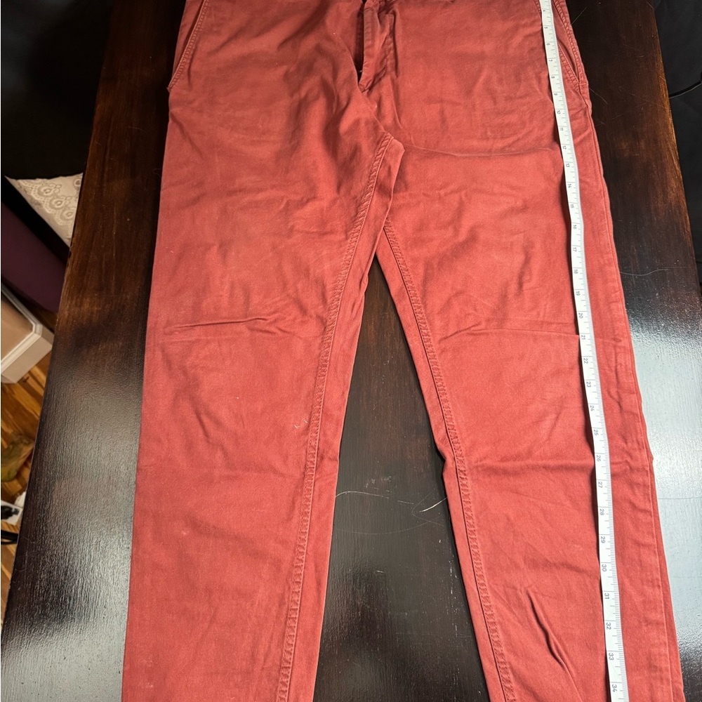 Zara Men's Brick Red Chinos